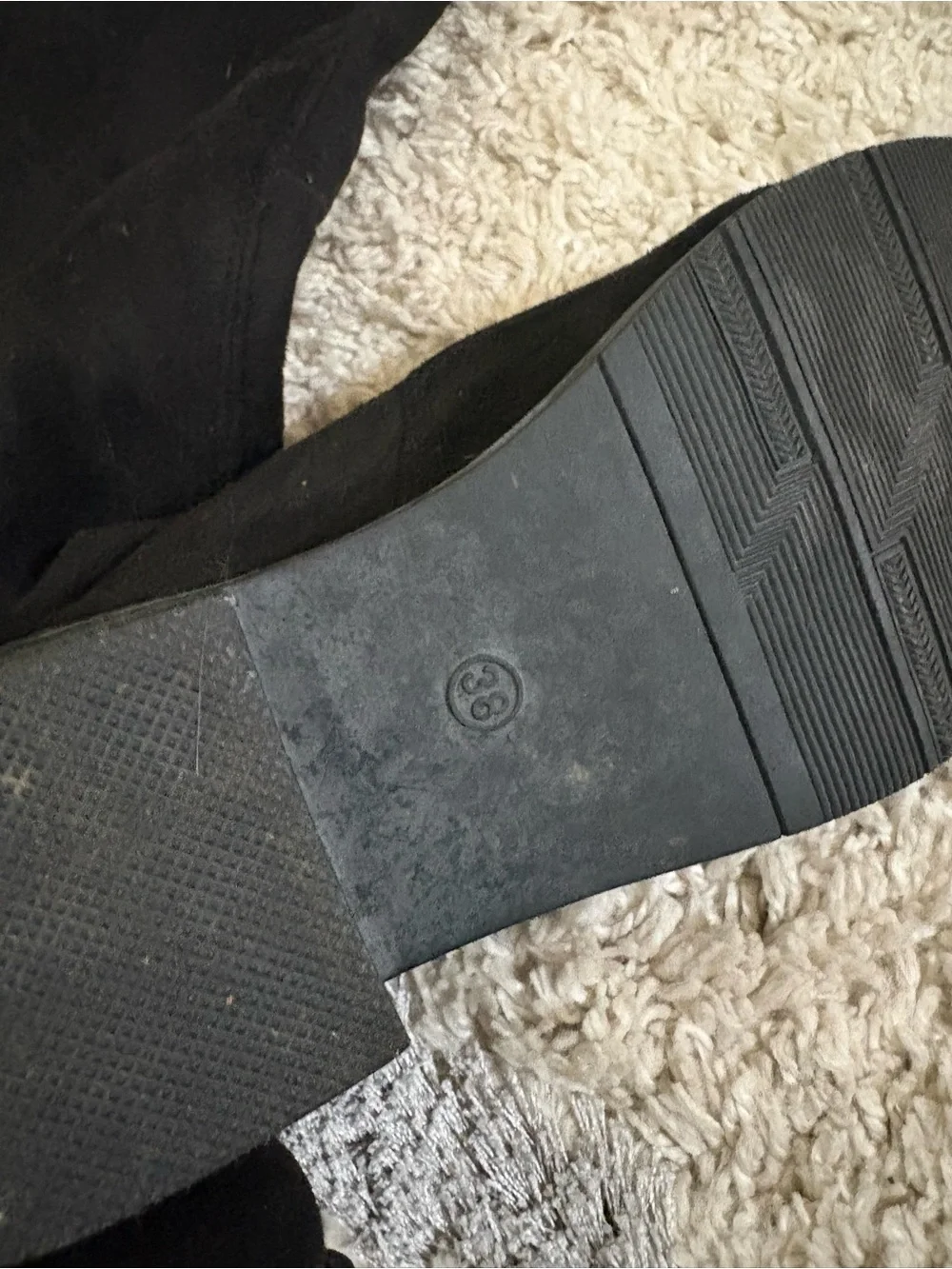 Women's Black Over-the-Knee Heeled Boots